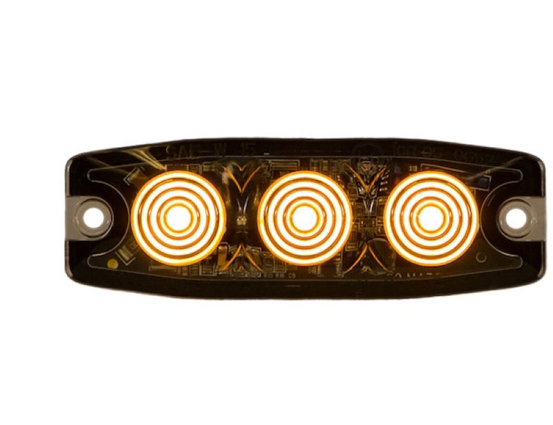 Load image into Gallery viewer, Amber Ultra Thin 3.5 inch LED Strobe Light

