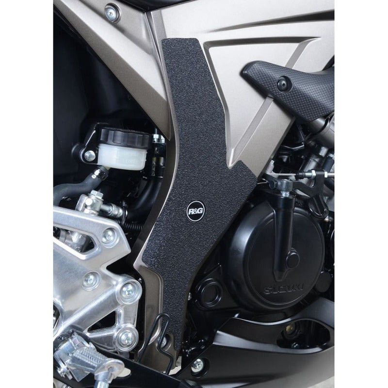 Load image into Gallery viewer, R&amp;G Racing Black Boot Guard Kit For 2017-2024 Suzuki GSX-R125
