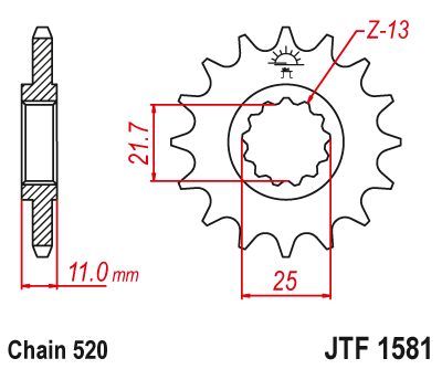 Load image into Gallery viewer, JT Sprockets Front Steel Countershaft Sprocket 17 Tooth 17T 520 Chain
