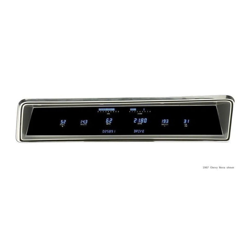 Load image into Gallery viewer, Dakota Digital 67 Nova Dash Gauges w/ new dash bezel - Blue VFD3-67C-NOV-NB LS

