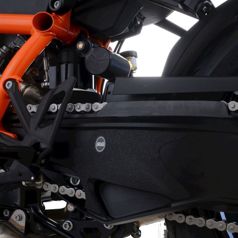 Load image into Gallery viewer, R&amp;G Racing Black Boot Guard Kit For 2020-2023 KTM 1290 Super Duke R

