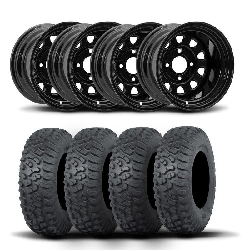 Load image into Gallery viewer, ITP Delta Steel 14" Wheels And Terra Hook Tires [28x9-14]
