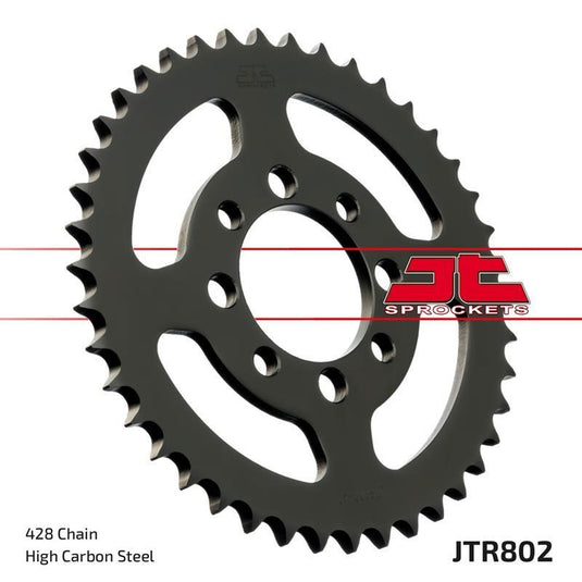 JT Sprockets Rear Steel Sprocket 34 Tooth 34T 428 Chain For Suzuki FL125 SDW-K7,K8,K9 Address 2007-2009 JTR802.34