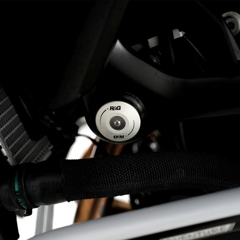 Load image into Gallery viewer, R&amp;G Racing Silver Frame Plug LHS For 2022-2023 BMW F850GS
