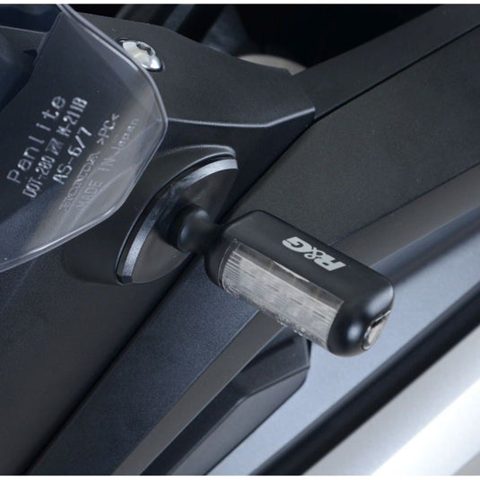 R&G Racing Black Front Indicator Adapter Kit For 2018-2020 Honda NC750X