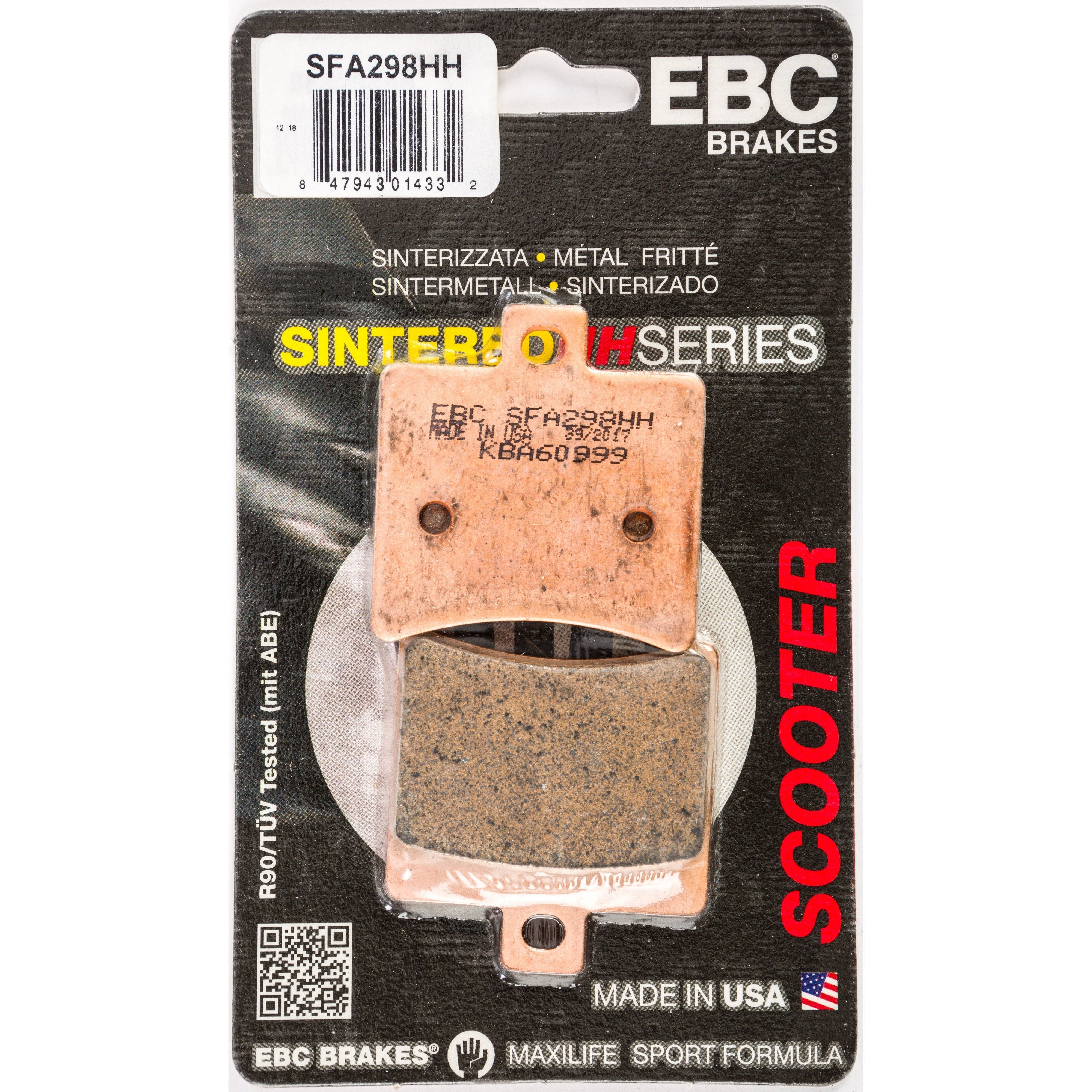 EBC 1 Pair SFA HH Series Scooter Sintered Brake Pads MPN SFA298HH