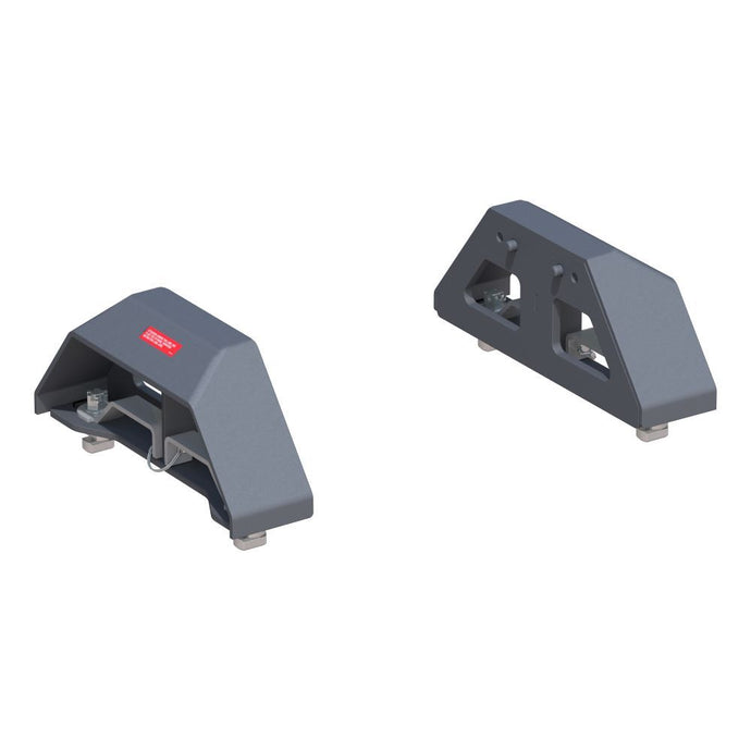 Curt, OEM Puck 5th Wheel Legs, Select Silverado, Sierra HD with 8 Foot Bed, 30K, Teridium Grey for PowerRide 5th Wheel Hitch