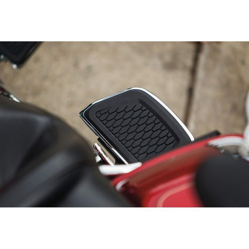 Load image into Gallery viewer, Kuryakyn Floorboard Covers for V-Twin Passenger Board Inserts Hex Chrome

