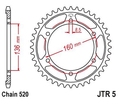 Load image into Gallery viewer, JT Sprockets Rear Steel Sprocket 49 Tooth 49T 520 Chain JTR5.49
