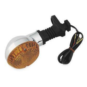 Turn Signal and Lens For Kawasaki EN450 454 LTD 1986-1990 Front Left Chrome