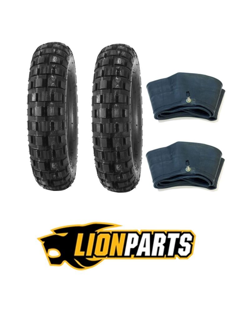 Load image into Gallery viewer, Bridgestone 4.00-10 Trail Wing Tires With Kenda Tubes For Honda CT70 1970-1982
