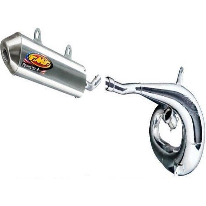 FMF GNARLY FULL PIPE EXHAUST AND POWERCORE 2 SILENCER 04-10 KTM 250 300 ALL MDLS