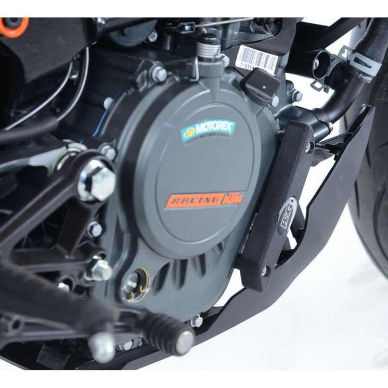 Load image into Gallery viewer, R&amp;G Racing Black Engine Case Sliders RHS For 2021-2023 Husqvarna 125 Svartpilen
