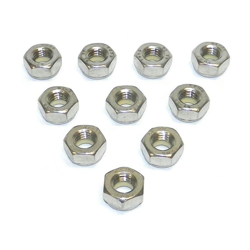 Load image into Gallery viewer, WSM Nylon Lock Nut 10mm Stainless - Pack Of 10 014-703

