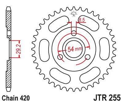 Load image into Gallery viewer, JT Sprockets Front Steel Sprocket 39 Tooth 39T 420 Chain JTR255.39
