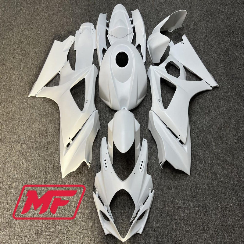Load image into Gallery viewer, Monster Fairings Full Kit Suzuki GSXR1000 07-08 Matte White + Windshield + Gas Tank Cover
