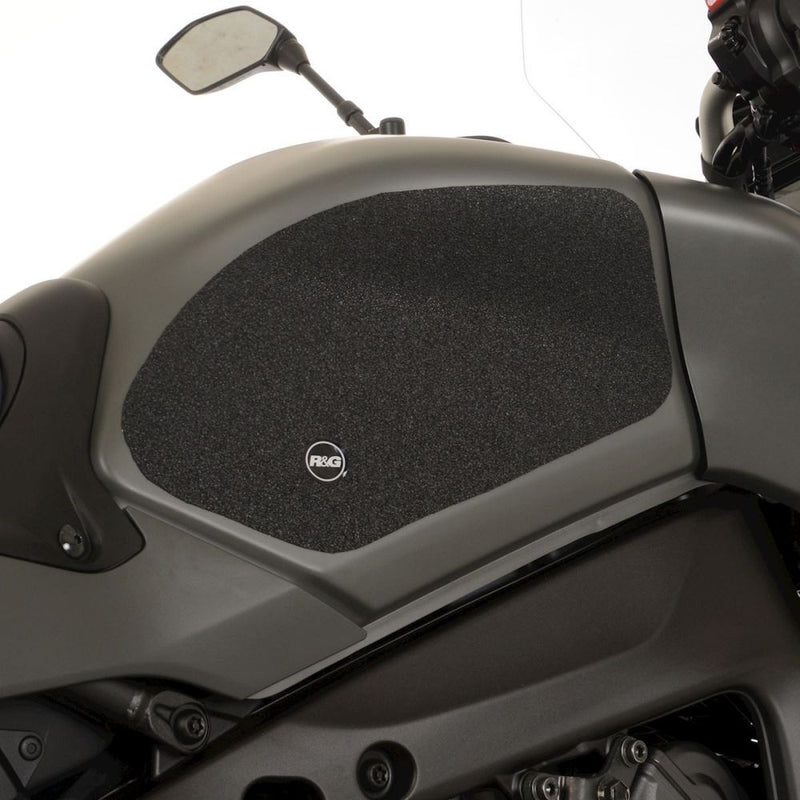 Load image into Gallery viewer, R&amp;G Racing Black Tank Traction Grips For 2021-2024 Yamaha Tracer 9 GT
