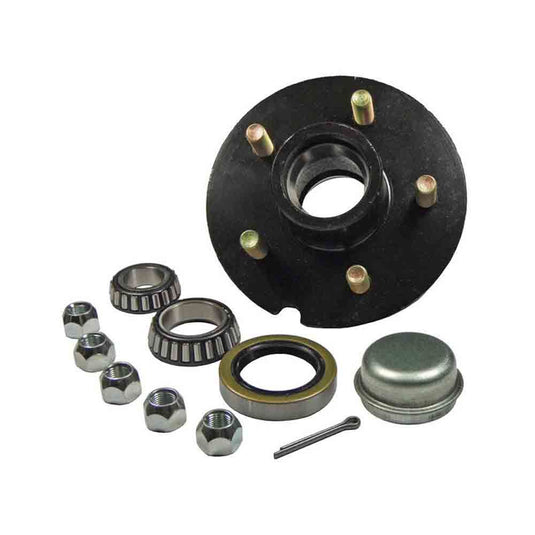 Trailer Hub Assembly 5 on 4-1/2" Bolt Circle, 1,750lb Capacity for 1-3/8" To 1-1/16" Tapered Spindles