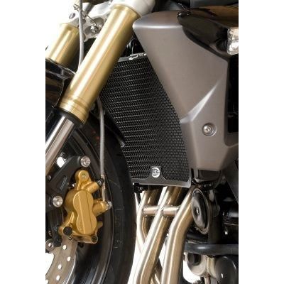 R&G Racing Black Aluminum Radiator Guard For 2013-2016 Triumph Street Triple 675