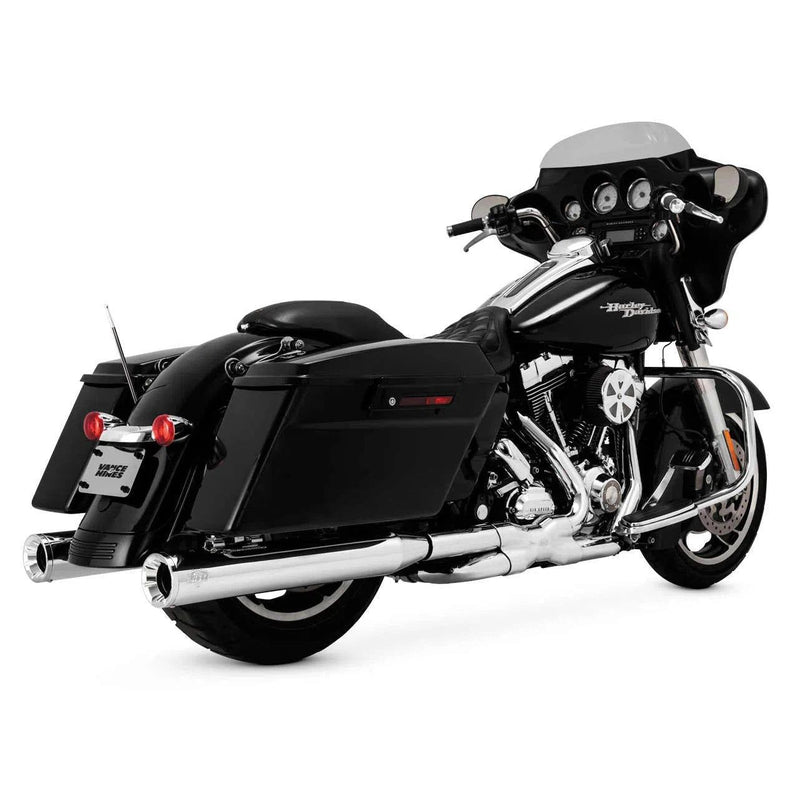Load image into Gallery viewer, Vance &amp; Hines 16703 4in Eliminator 400 Slip-On Mufflers Chrome
