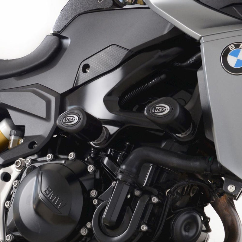 Load image into Gallery viewer, R&amp;G Racing Black Aero Style Crash Protection Bobbins For 2022-2023 BMW F850GS

