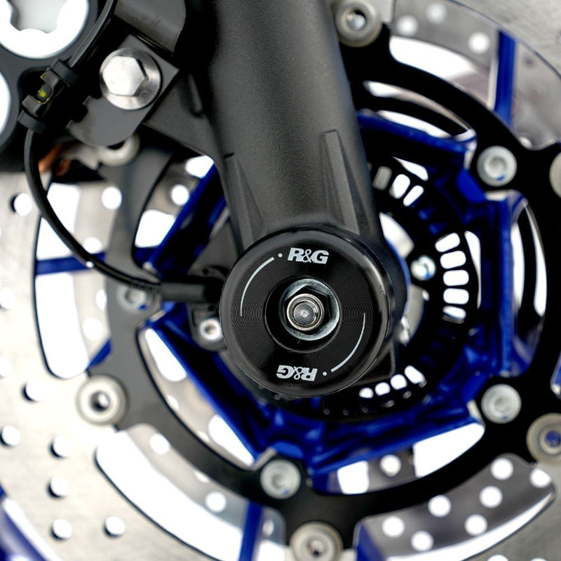 Load image into Gallery viewer, R&amp;G Racing Black Fork Protectors For 2021-2024 Yamaha MT-07 FZ-07
