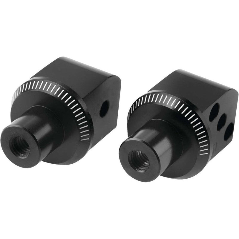Load image into Gallery viewer, Puig Adventure Footpeg Adaptors Black Rear - 6351N

