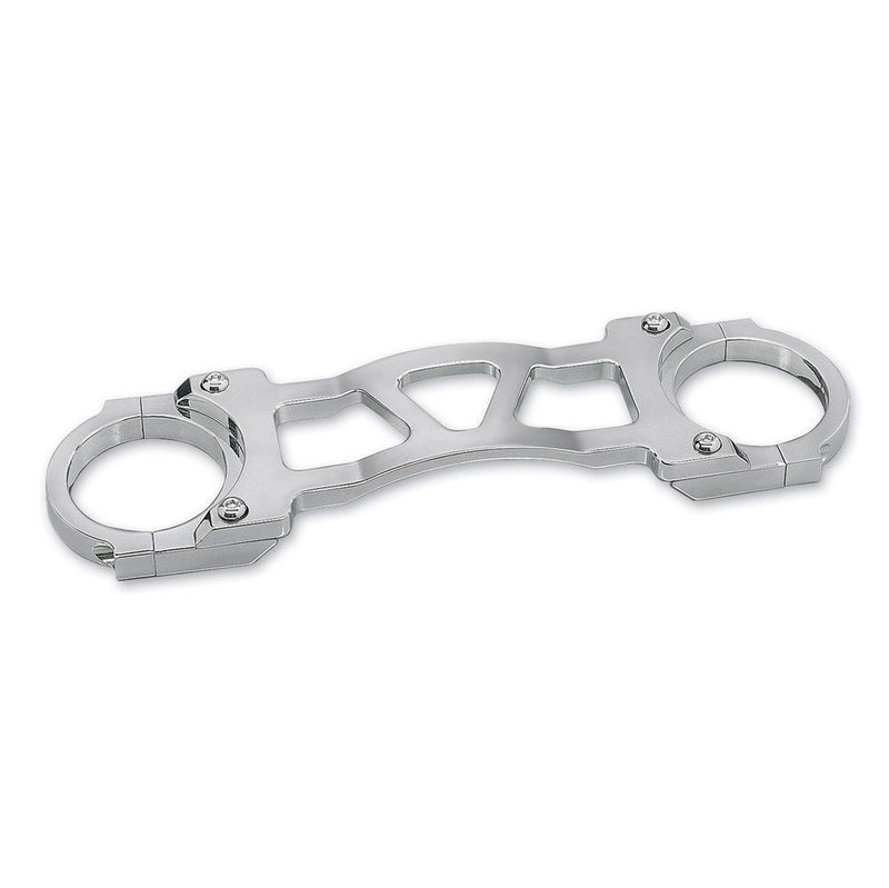 Load image into Gallery viewer, Kuryakyn Chrome 41mm Fork Brace for Wide Glide Front Ends Harley Dyna Softail FX
