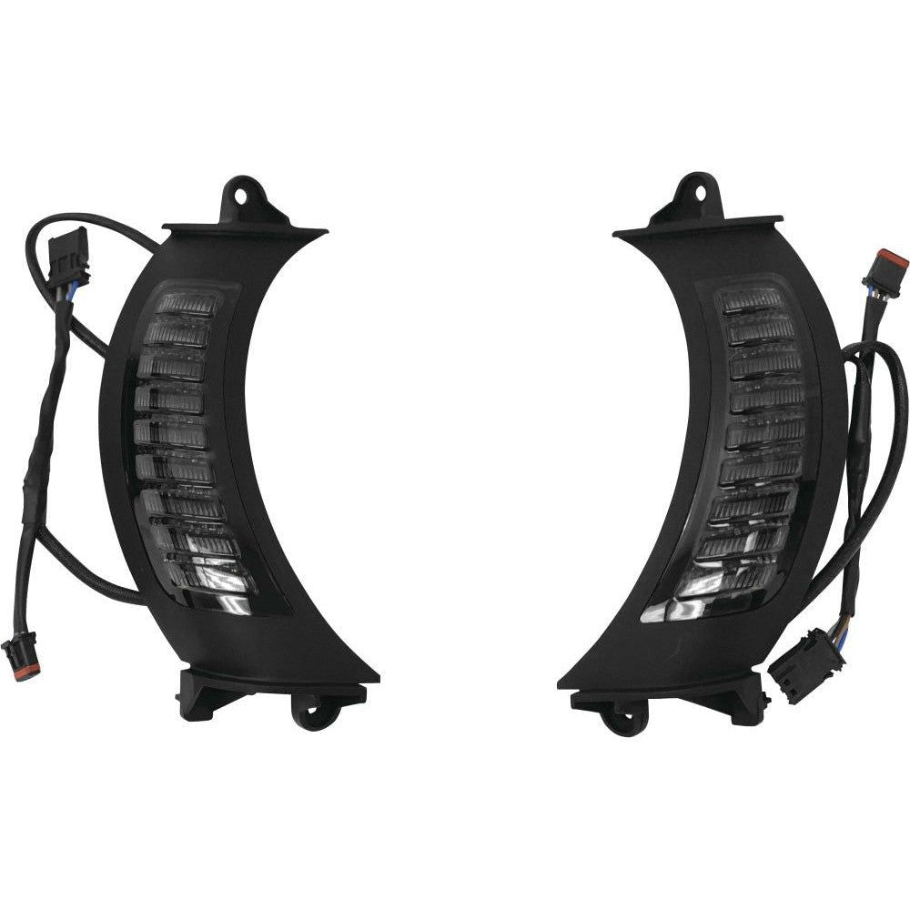 Letric Lighting Fairing Vent Switchback Turn Signals Black