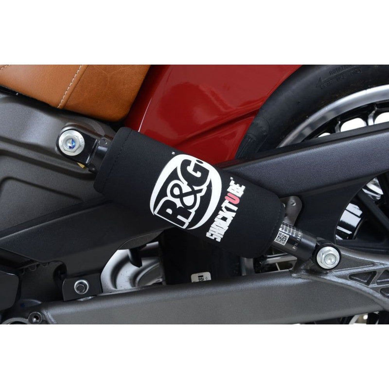 Load image into Gallery viewer, R&amp;G Racing Black Shocktube Shock Protector For 2019-2020 Aprilia RSV4 1100 Factory
