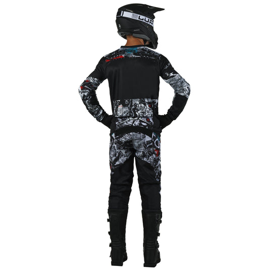 Motocross Jersey 242 O'Neal Element Attack Black / White Motocross Jersey