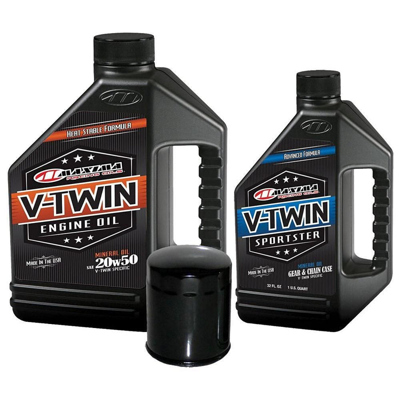 Load image into Gallery viewer, Complete Engine Oil Change Kit V-Twin Harley Davidson Sportster, 5 quart HF170B
