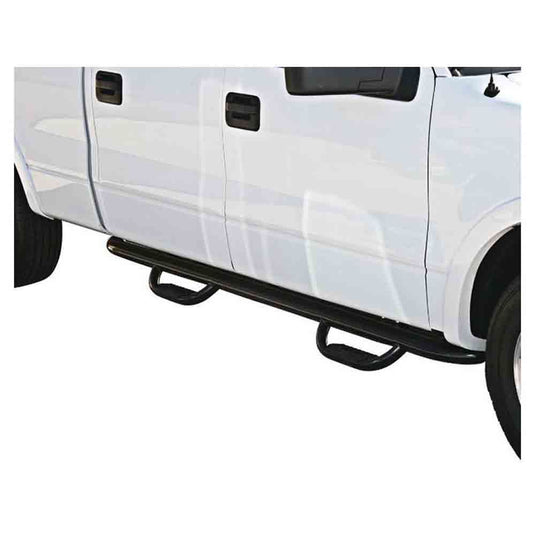 Westin 20-3725 GenX 4 Inch Oval Tube Drop Steps, Black Powder Coat, Rocker Mount fit 2014-15 Chevy/GMC 1500, 2015-2017 2500HD, 3500  - Crew Cab Models