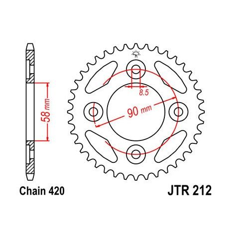 Load image into Gallery viewer, Steel Rear Sprocket 34T for Street HONDA Grom 2014-2016
