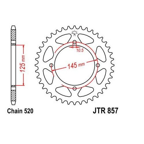 Steel Rear Sprocket 38T for Street YAMAHA XV250 Virago 1995-2007