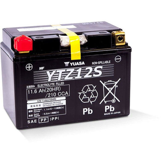 Yuasa Maintenance Free YTZ12S 12 Volt Battery YUAM7212A