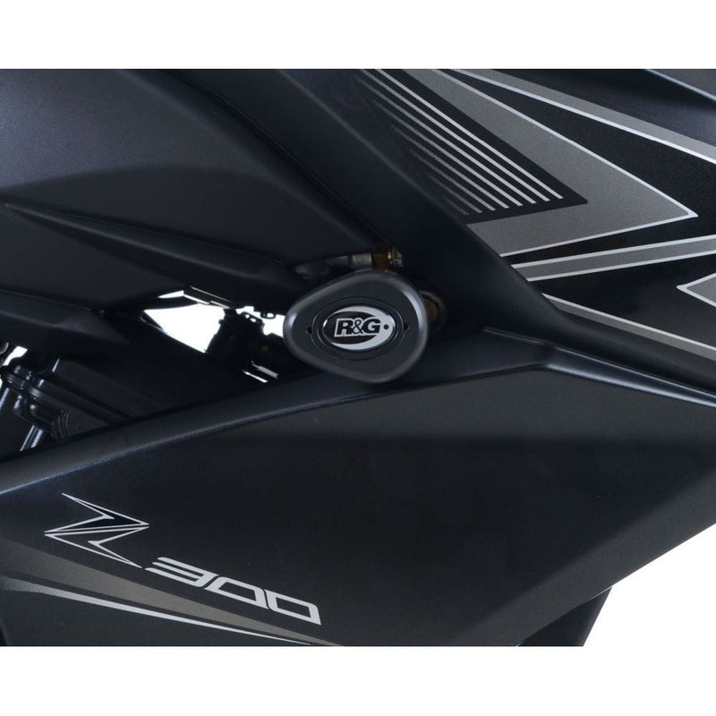 Load image into Gallery viewer, R&amp;G Racing White Aero Style Crash Protection Bobbins For 2013-2018 Kawasaki Z250
