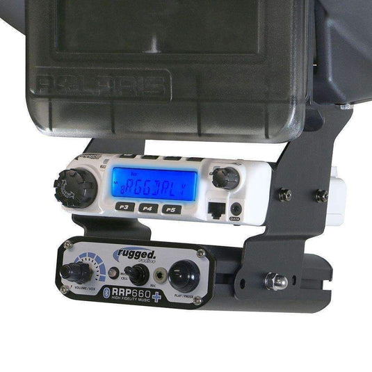 Rugged Radios Polaris XP1 Below Dash Mount for M1 / G1 / RM60 / RDM-DB / GMR45 Radio and Rugged Intercom MT-XP1-BD-RM60
