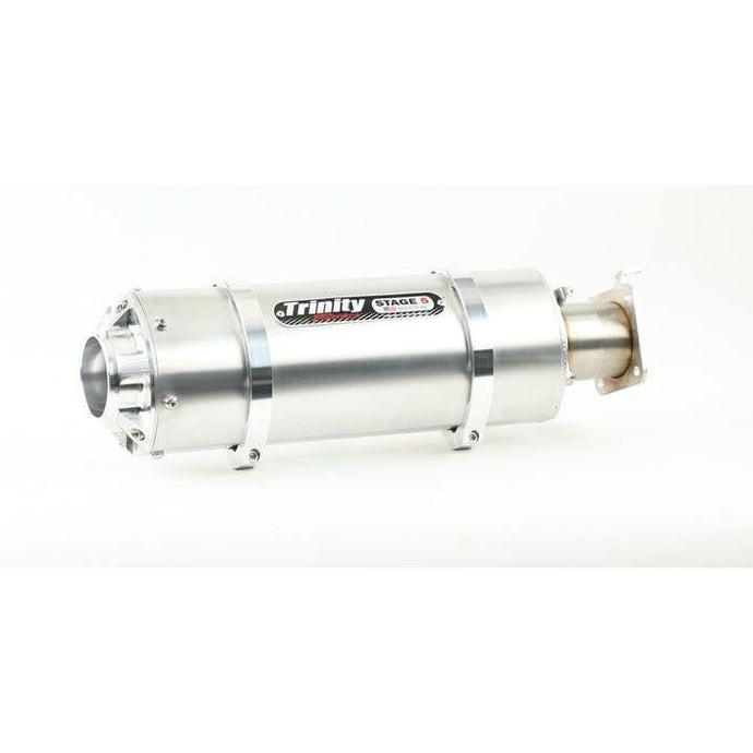 Trinity Racing Stage 5 Stinger Slip On Exhaust Brushed Muffler TR-4176S