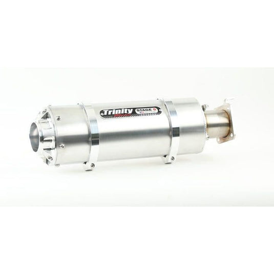 Trinity Racing Stage 5 Stinger Slip On Exhaust Brushed Muffler TR-4176S
