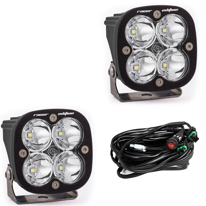 Load image into Gallery viewer, Baja Designs Auxiliary LED Light Pod Pair Squadron Racer Series Spot Pattern Clear Lens Universal 727801
