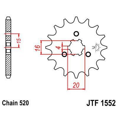 Load image into Gallery viewer, Front &amp; Rear Sprocket Kit for YAMAHA YTM200 K,L,N-Tri Moto 83-85 JT Sprockets
