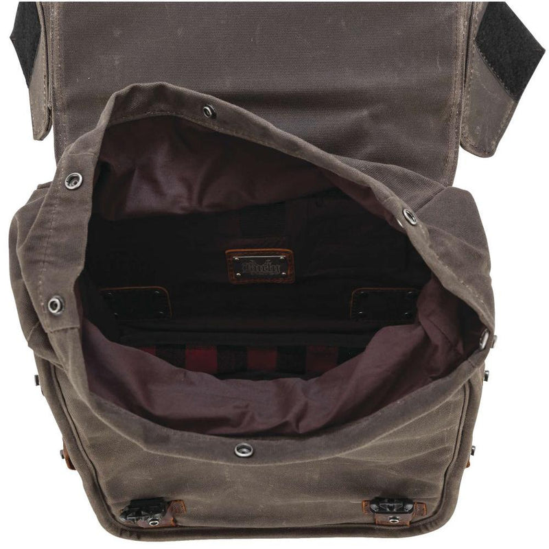 Load image into Gallery viewer, Burly Brand Voyager Throw Over Saddlebags Dark Oak - B15-1002D
