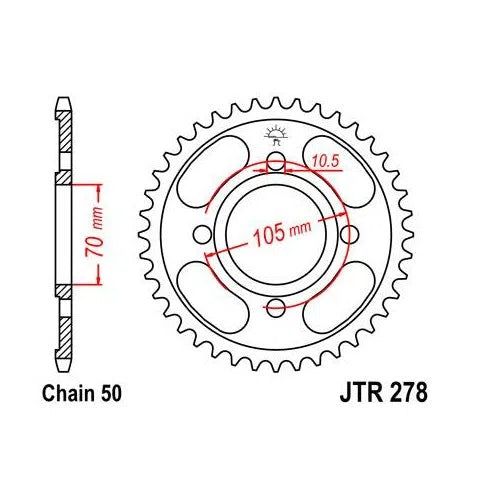 Load image into Gallery viewer, Steel Rear Sprocket 36T for Street HONDA SL350 1970
