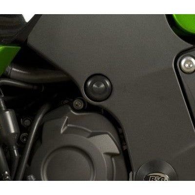 R&G Racing Black Frame Plug Fits Both Sides For 2012-2019 Kawasaki ZZR1400 (ZX-14)
