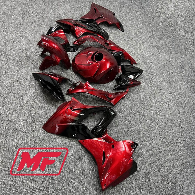 Load image into Gallery viewer, Monster Fairings Full Kit BMW S1000RR 17-18 Fire Black and Red + Windshield + Gas Tank Cover
