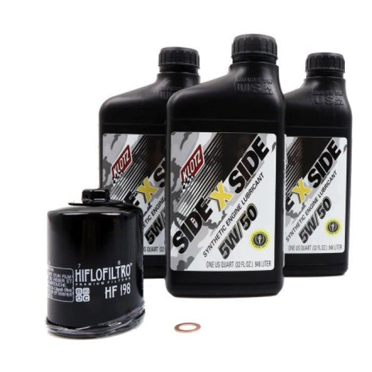 Klotz Synthetic 5W/50 Oil Change Kit with Hiflo Filter For Polaris RZR XP 1000