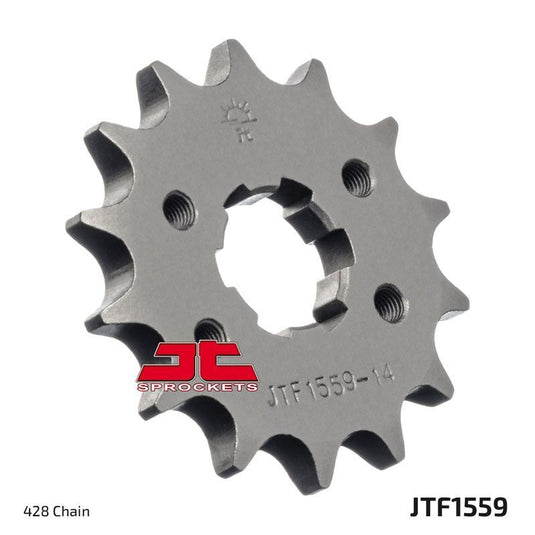 JT Sprockets Front Steel Countershaft Sprocket 14 Tooth 14T 428 Chain For Yamaha TW200 1989-2024 JTF1559.14