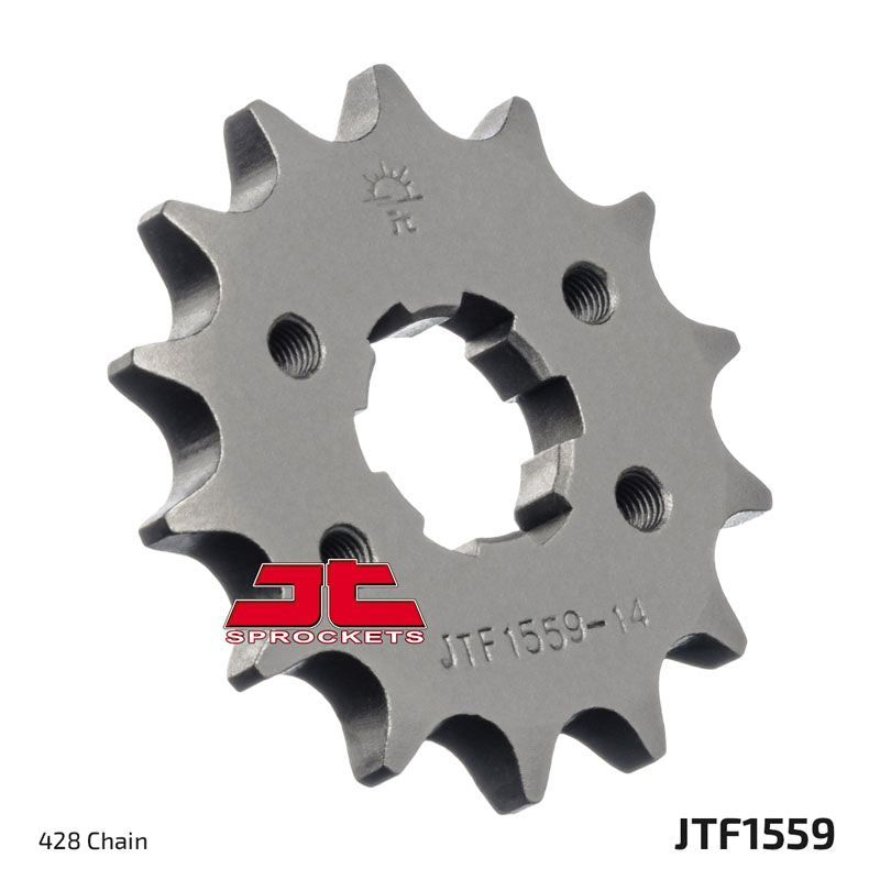 Load image into Gallery viewer, JT Sprockets Front Steel Countershaft Sprocket 14 Tooth 14T 428 Chain For Yamaha TW200 1989-2024 JTF1559.14
