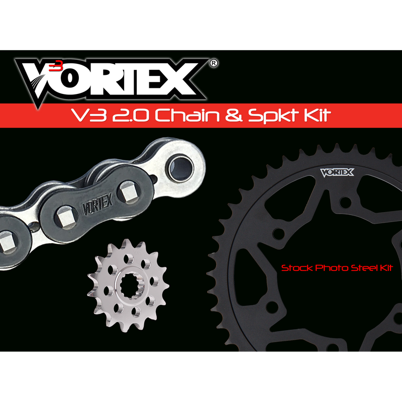 Load image into Gallery viewer, Vortex Black HFRS 520SX3-116 Chain and Sprocket Kit 16-46 Tooth - CK6425
